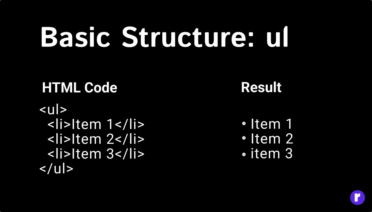 ul list