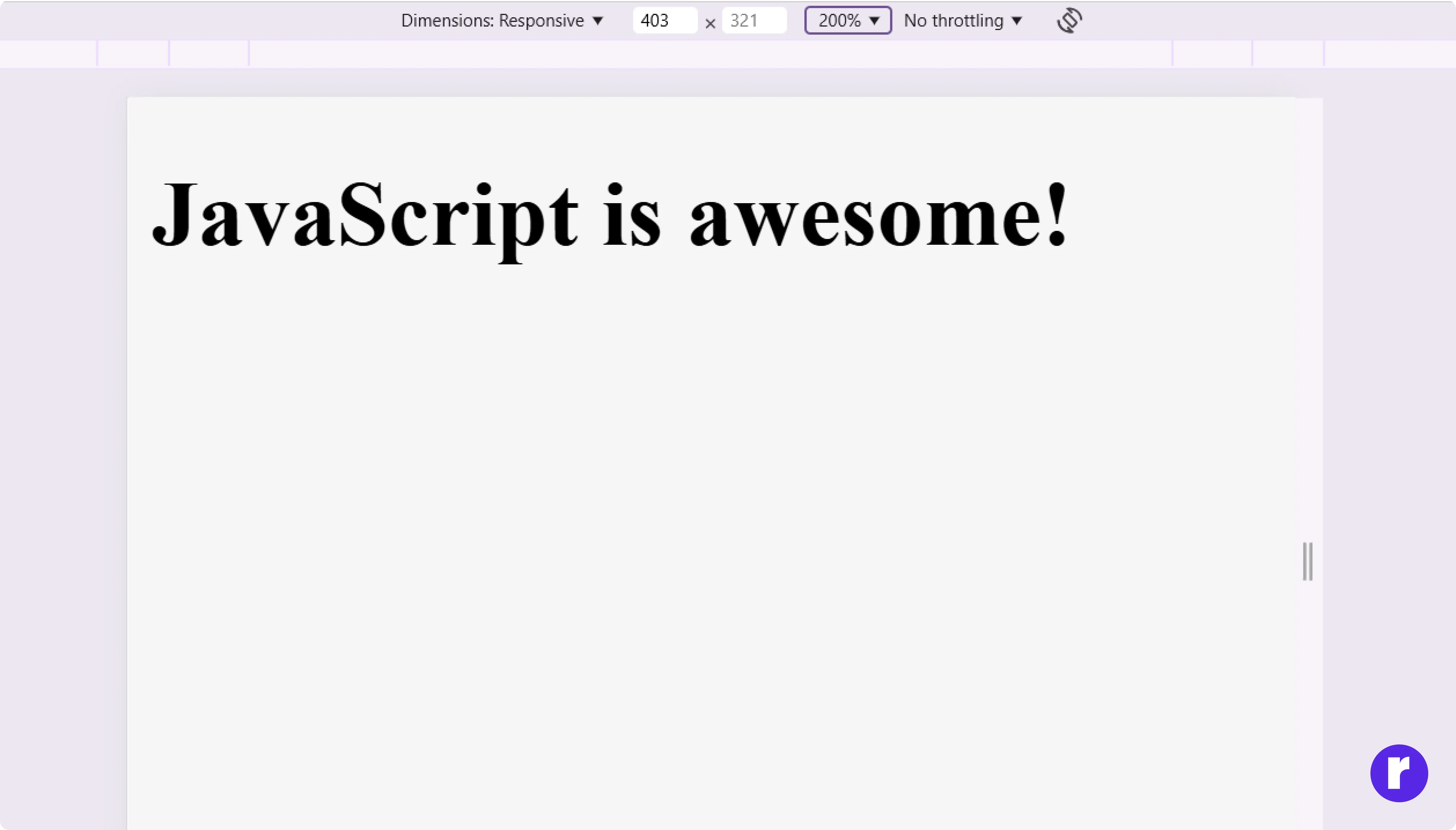 javascript is awesome