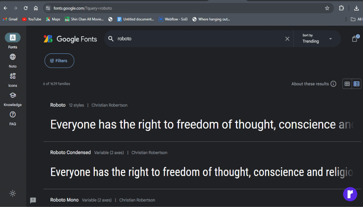 Google Fonts